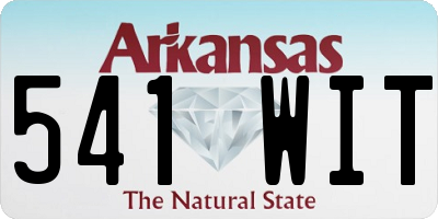 AR license plate 541WIT