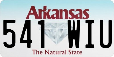 AR license plate 541WIU
