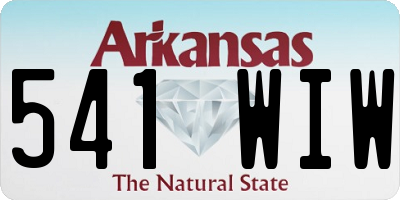 AR license plate 541WIW