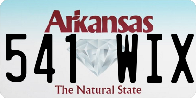 AR license plate 541WIX