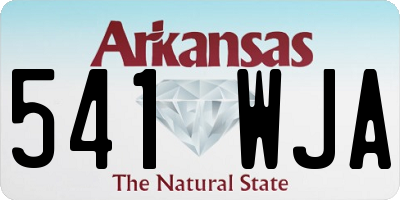 AR license plate 541WJA