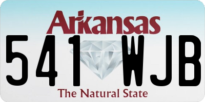 AR license plate 541WJB