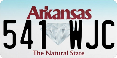 AR license plate 541WJC