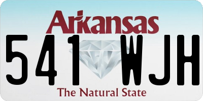 AR license plate 541WJH