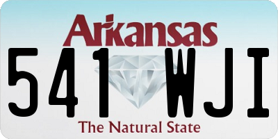 AR license plate 541WJI