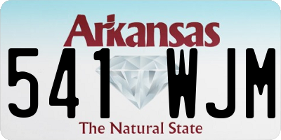 AR license plate 541WJM