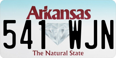 AR license plate 541WJN