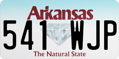 AR license plate 541WJP