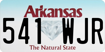 AR license plate 541WJR