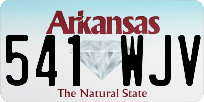AR license plate 541WJV