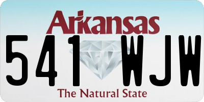 AR license plate 541WJW