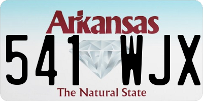 AR license plate 541WJX
