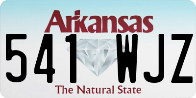 AR license plate 541WJZ