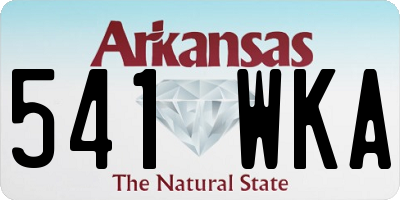 AR license plate 541WKA