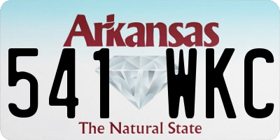 AR license plate 541WKC