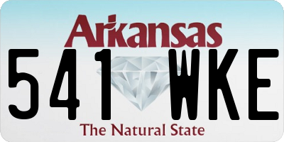 AR license plate 541WKE