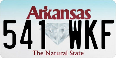 AR license plate 541WKF