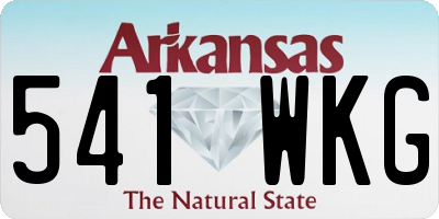 AR license plate 541WKG
