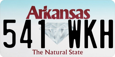 AR license plate 541WKH