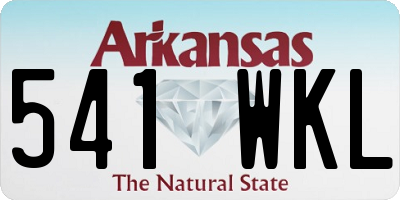AR license plate 541WKL