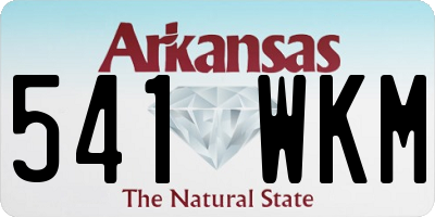 AR license plate 541WKM