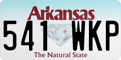 AR license plate 541WKP