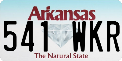 AR license plate 541WKR