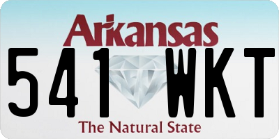 AR license plate 541WKT