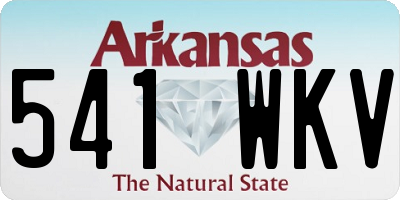 AR license plate 541WKV