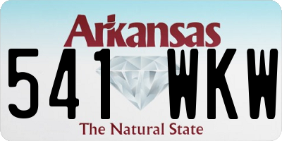 AR license plate 541WKW