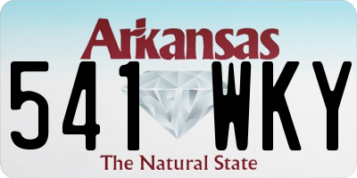 AR license plate 541WKY