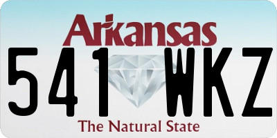 AR license plate 541WKZ