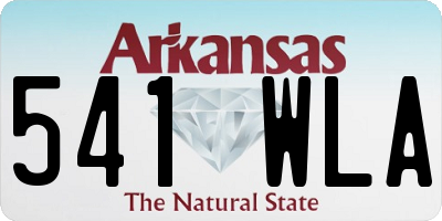 AR license plate 541WLA