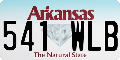 AR license plate 541WLB
