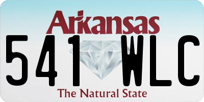 AR license plate 541WLC