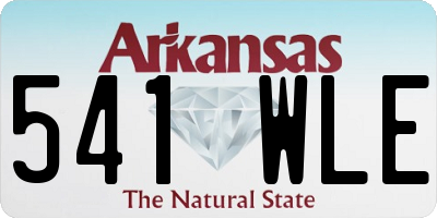 AR license plate 541WLE