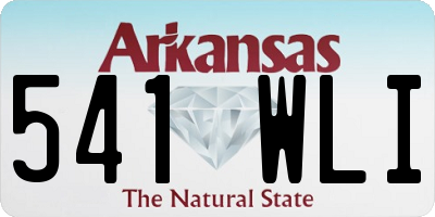 AR license plate 541WLI