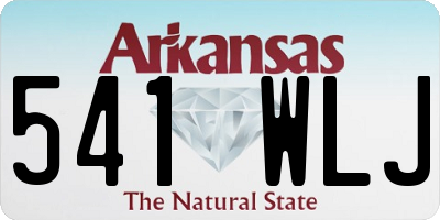 AR license plate 541WLJ