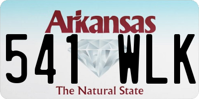 AR license plate 541WLK