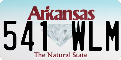 AR license plate 541WLM