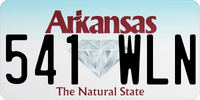 AR license plate 541WLN