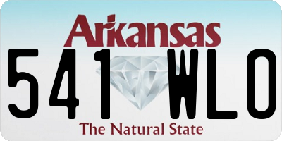 AR license plate 541WLO