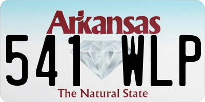 AR license plate 541WLP