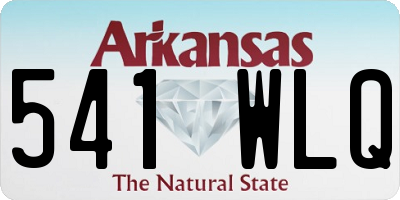 AR license plate 541WLQ