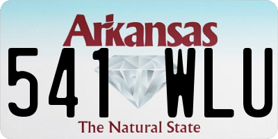 AR license plate 541WLU