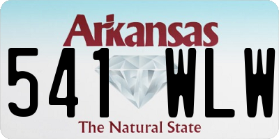 AR license plate 541WLW
