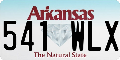 AR license plate 541WLX