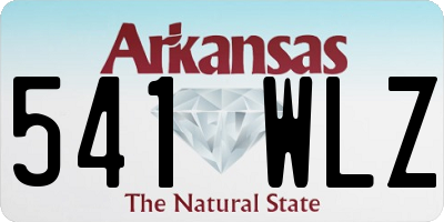 AR license plate 541WLZ