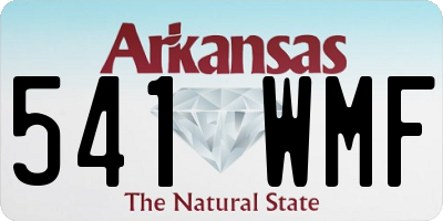 AR license plate 541WMF