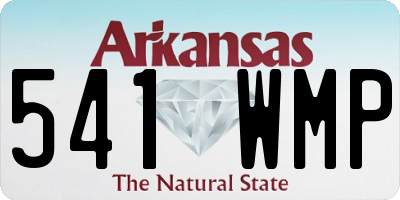 AR license plate 541WMP